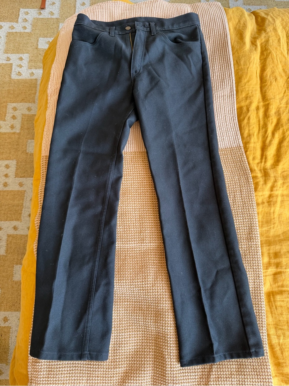 Vintage Levi's Black Straight-Leg Men's Pants